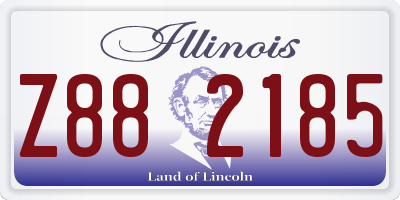 IL license plate Z882185