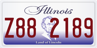 IL license plate Z882189