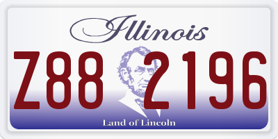 IL license plate Z882196