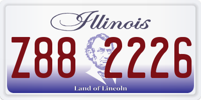 IL license plate Z882226