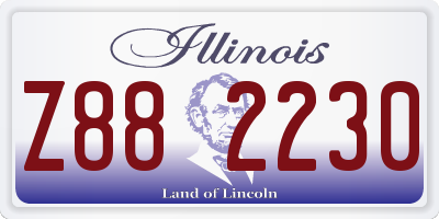 IL license plate Z882230