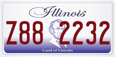 IL license plate Z882232
