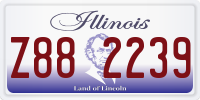 IL license plate Z882239