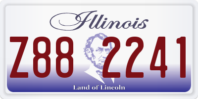 IL license plate Z882241