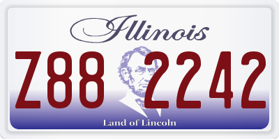 IL license plate Z882242