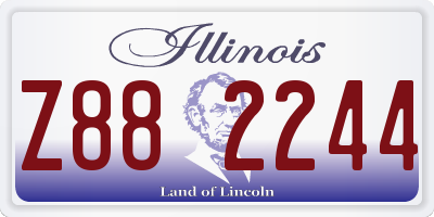 IL license plate Z882244