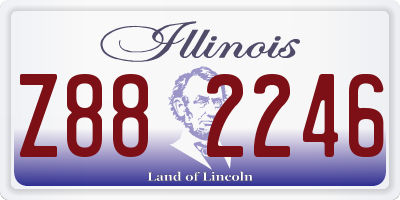 IL license plate Z882246