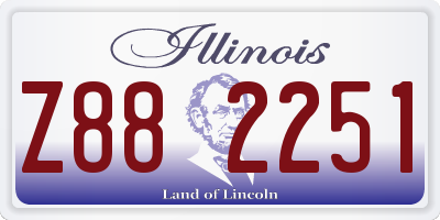 IL license plate Z882251