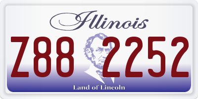 IL license plate Z882252
