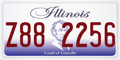 IL license plate Z882256