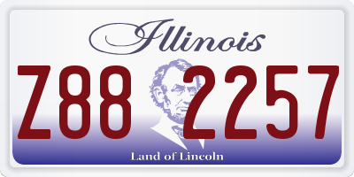 IL license plate Z882257