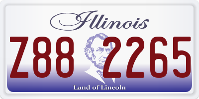 IL license plate Z882265