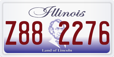 IL license plate Z882276