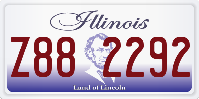 IL license plate Z882292