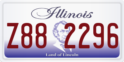 IL license plate Z882296