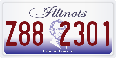 IL license plate Z882301