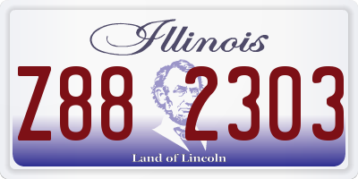 IL license plate Z882303