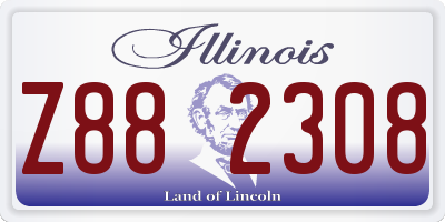 IL license plate Z882308