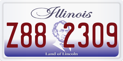 IL license plate Z882309
