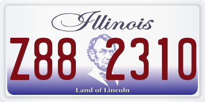 IL license plate Z882310