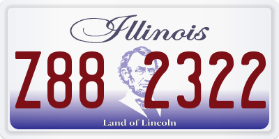 IL license plate Z882322