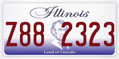 IL license plate Z882323