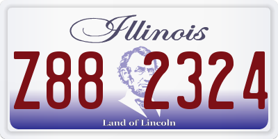 IL license plate Z882324