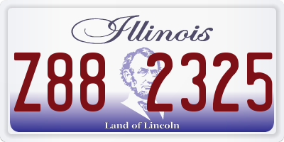 IL license plate Z882325