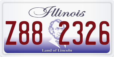 IL license plate Z882326