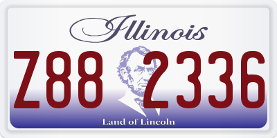 IL license plate Z882336
