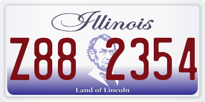 IL license plate Z882354