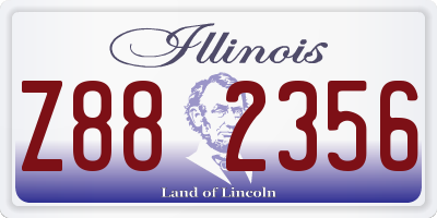 IL license plate Z882356