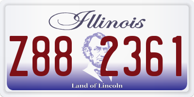 IL license plate Z882361