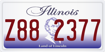 IL license plate Z882377