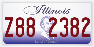 IL license plate Z882382