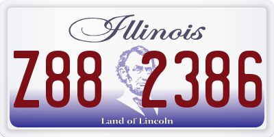IL license plate Z882386