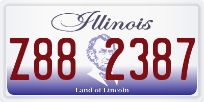 IL license plate Z882387