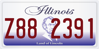 IL license plate Z882391