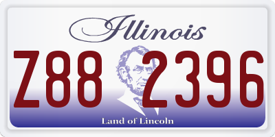 IL license plate Z882396