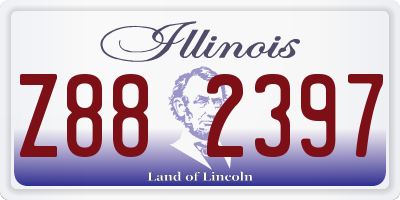 IL license plate Z882397