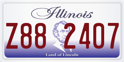 IL license plate Z882407