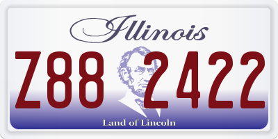 IL license plate Z882422