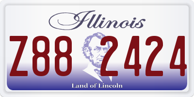 IL license plate Z882424