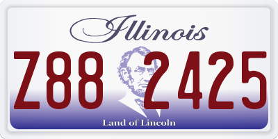 IL license plate Z882425