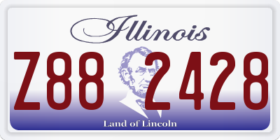 IL license plate Z882428