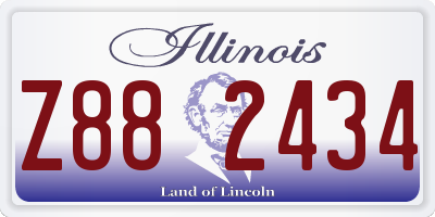 IL license plate Z882434