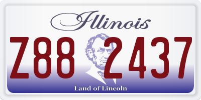 IL license plate Z882437