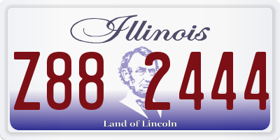 IL license plate Z882444