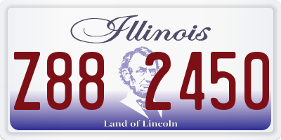 IL license plate Z882450