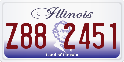 IL license plate Z882451